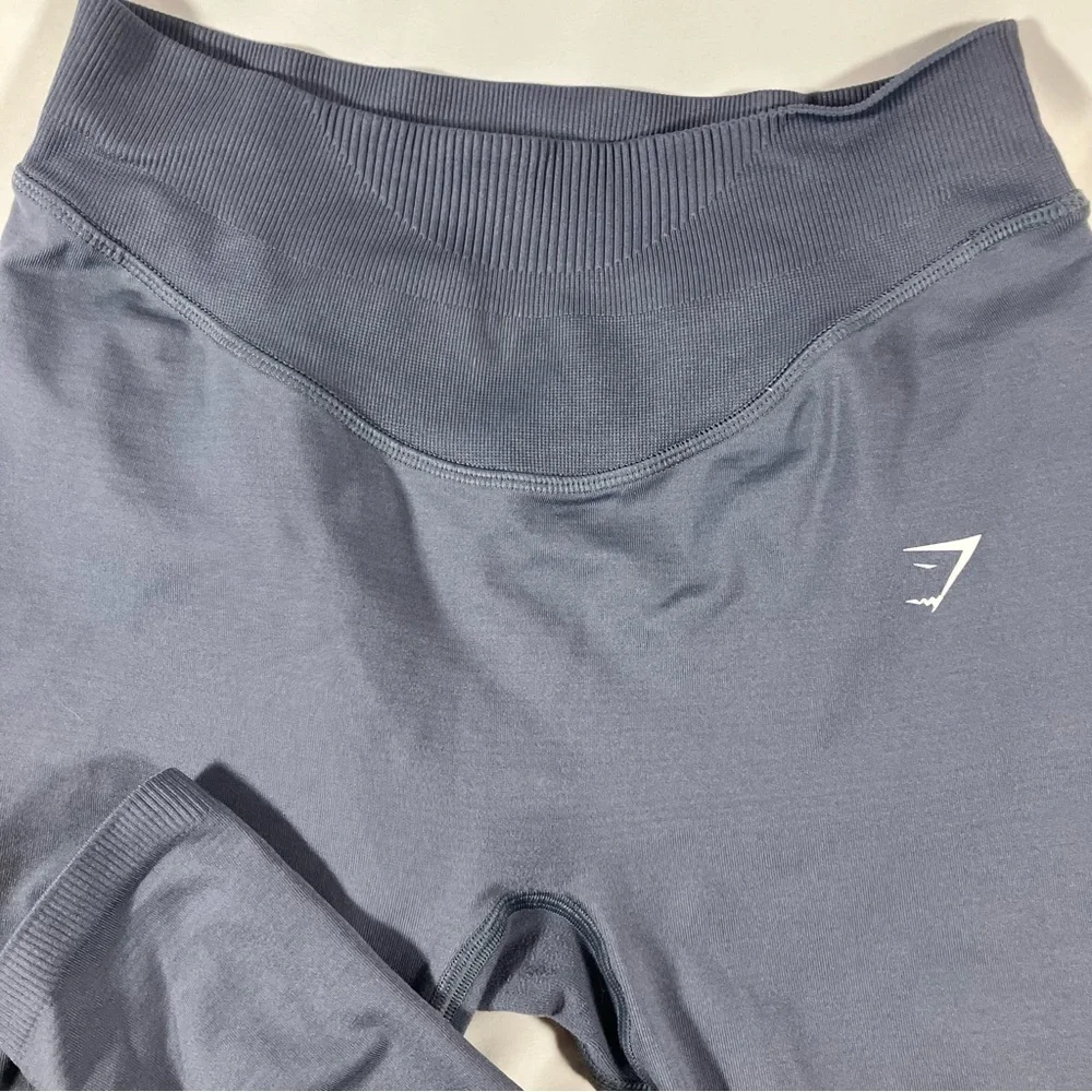 Gymshark Sweat Seamless Evening Blue leggings womens size small